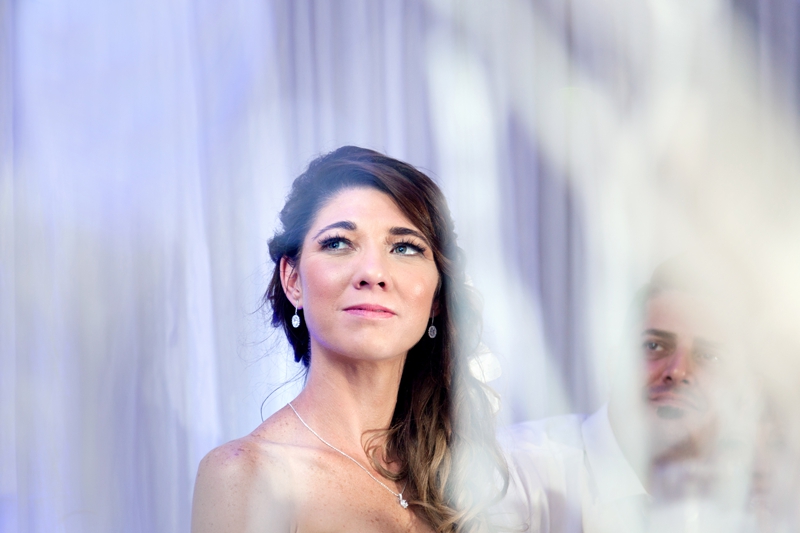 Bride during reception at wedding held at the Estuary Hotel, Port Edward