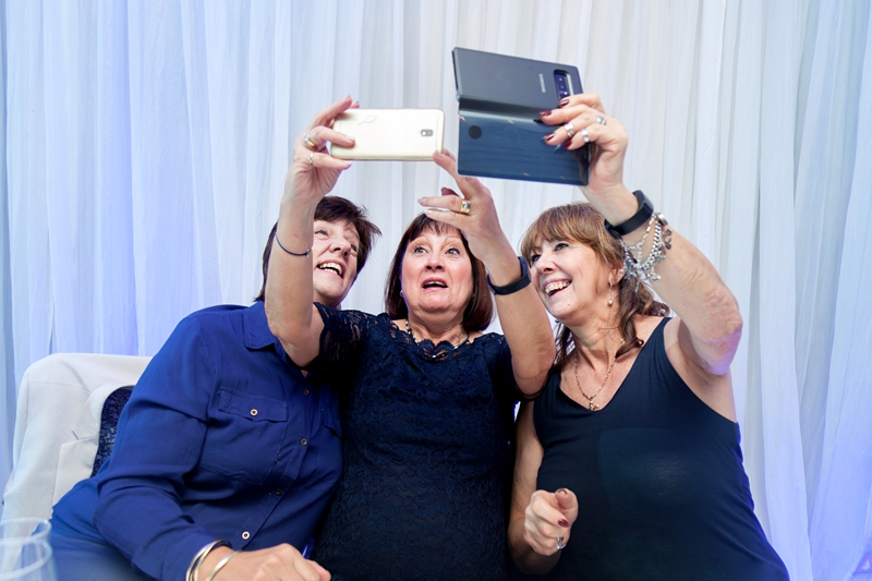 Old ladies trying to take a selfie at Wedding held at Estuary Hotel in Port Edward