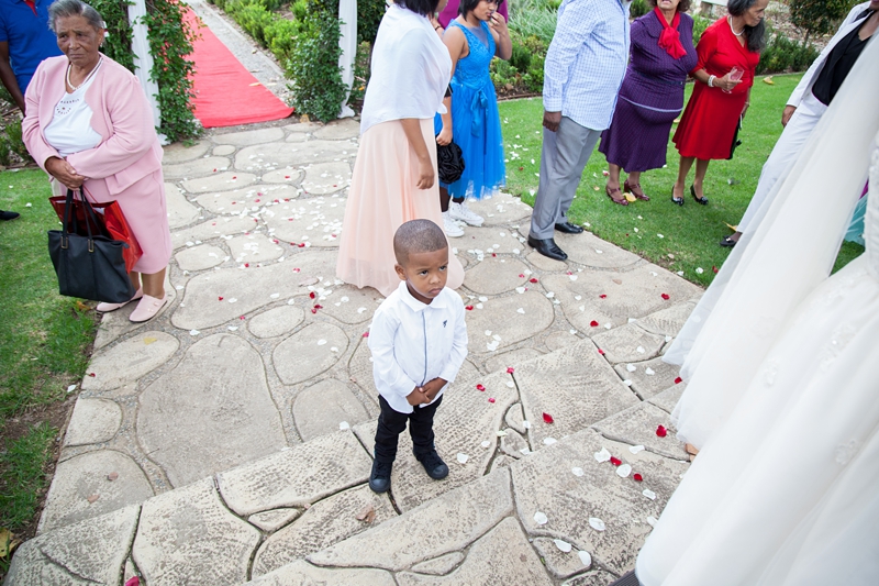Child on staircase at Valverde Eco Hotel.