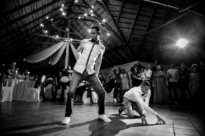 Black and white photograph, dancing at Valverde Eco Hotel.