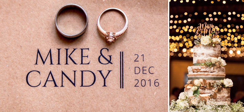 Mike and candy , 21 Dec 2016, wedding rings and wedding cake
