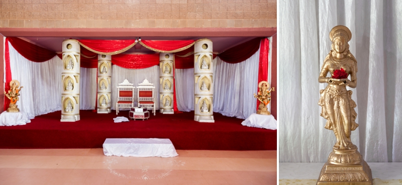 Hindu wedding decor at Shree Radhe Shyam Mandir