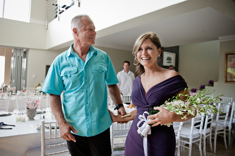 Intimate home wedding at Simbithi Eco Estate in Ballito.