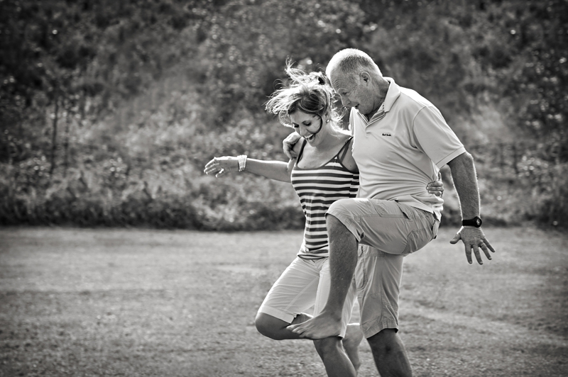 Family leg race at Simbithi Eco Estate in Ballito.