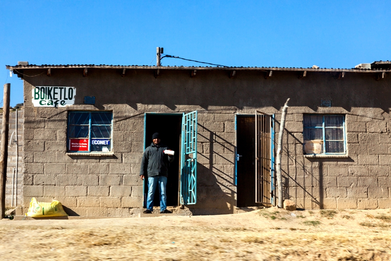 Boiketlo Cafe Spaza shop in Lesotho.