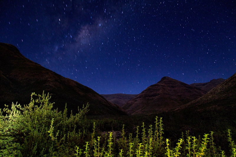 Maluti Mountains starscape.