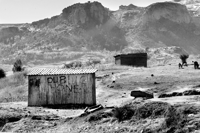 Public phone in Lesotho.